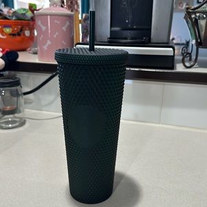 Emerald green lightly Starbucks tumbler